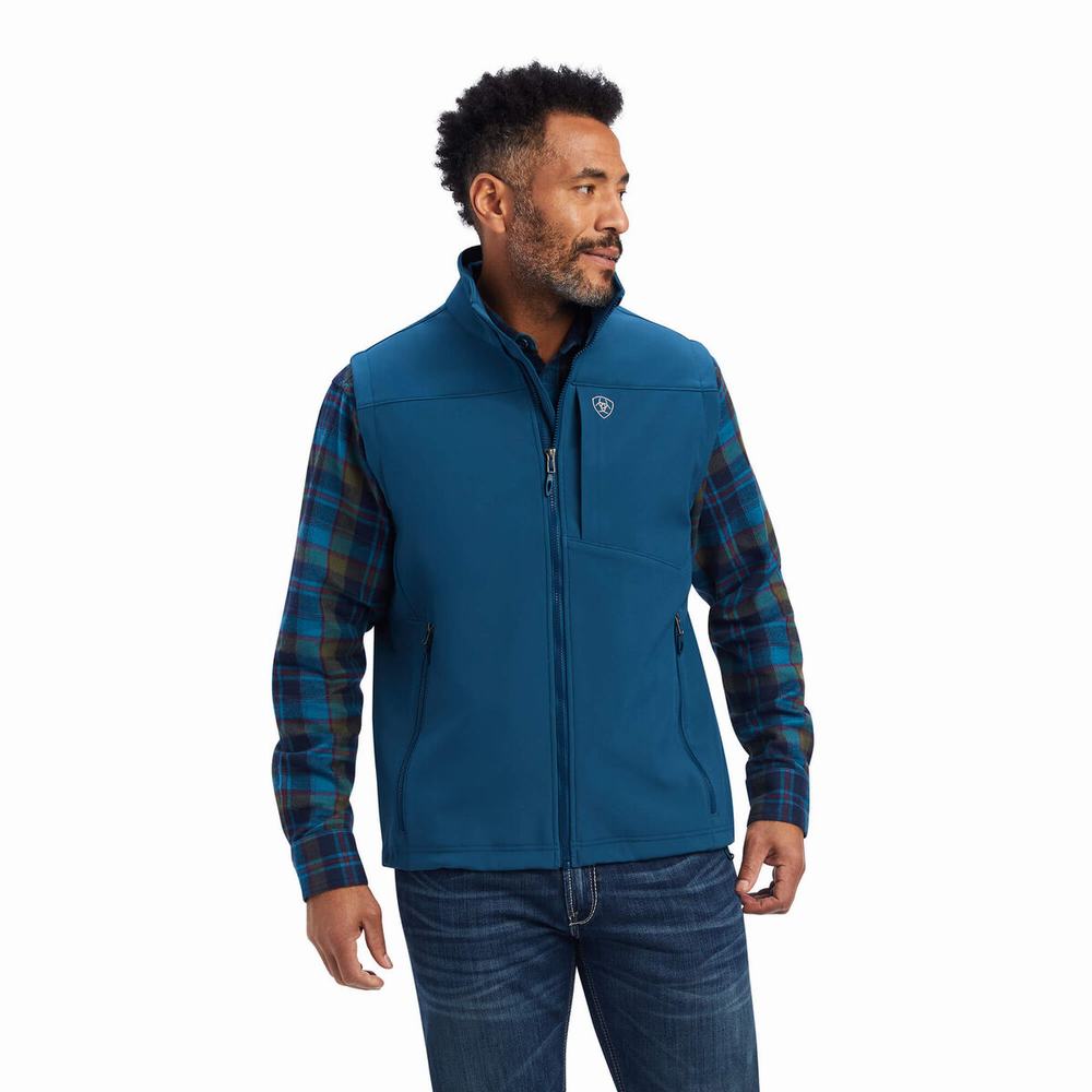 Giacca Ariat Logo 2.0 Softshell Uomo Blu | IT654LMCO