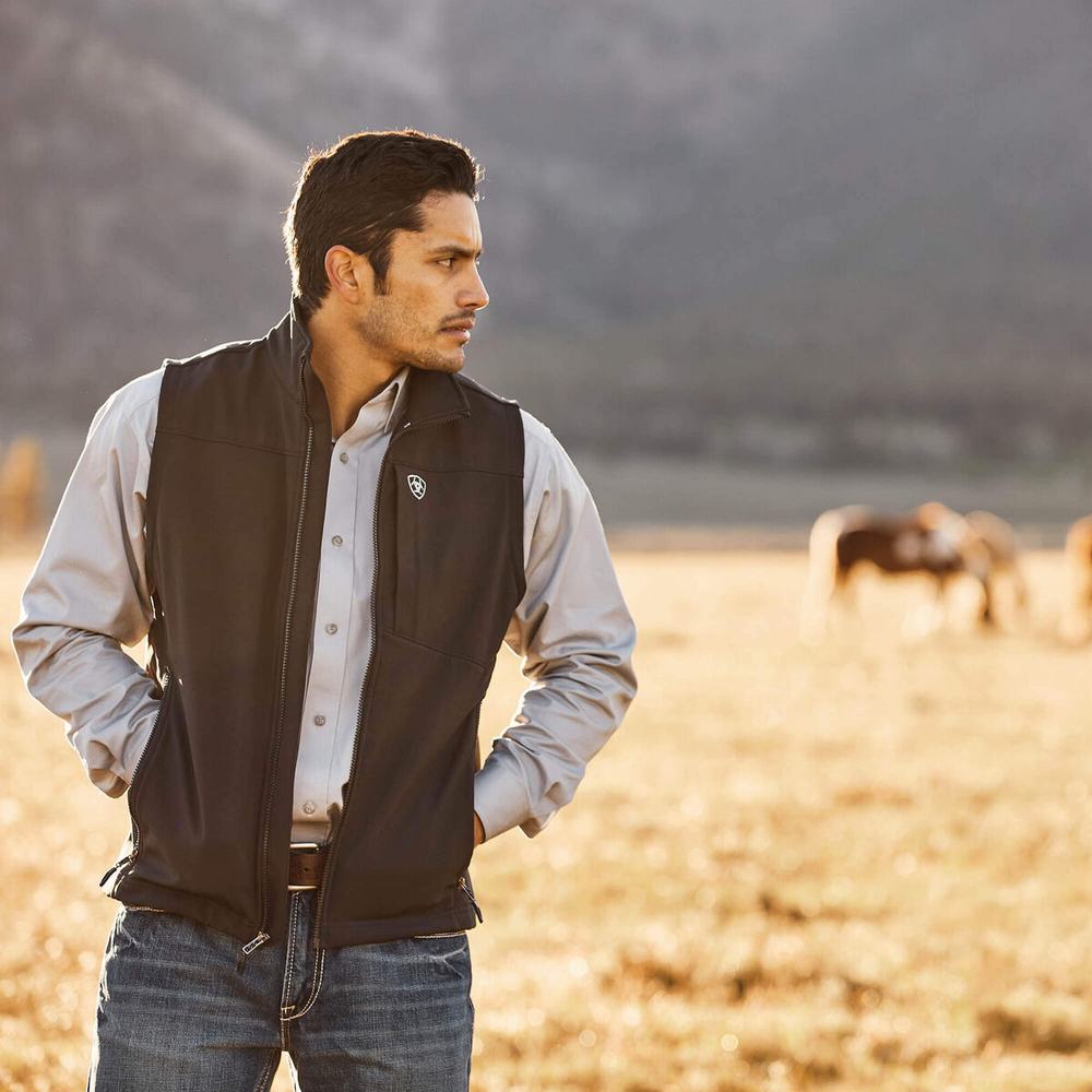 Giacca Ariat Logo 2.0 Softshell Uomo Nere | IT418LKJB