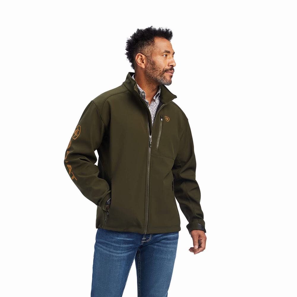 Giacca Ariat Logo 2.0 Softshell Uomo Verde Oliva | IT964OBRU