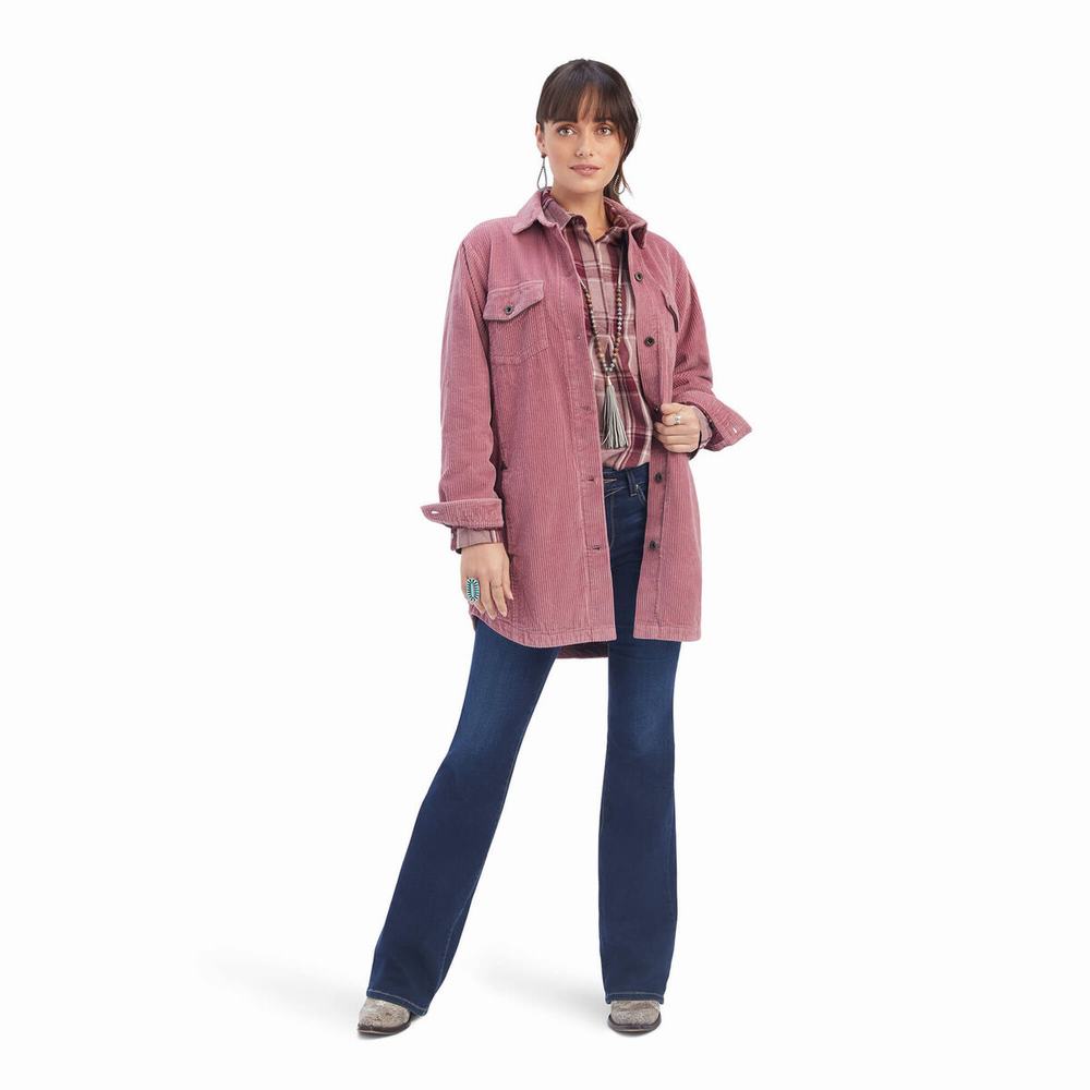 Giacca Ariat On the Run Shacket Donna Rosa | IT478WDRS