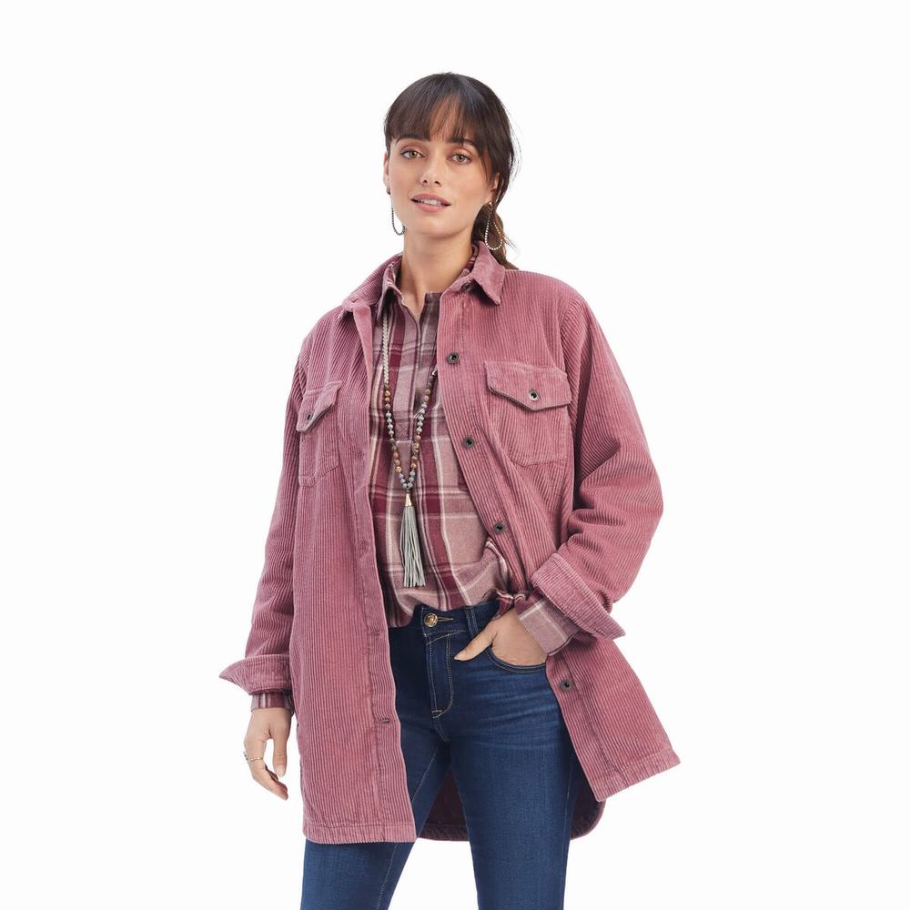 Giacca Ariat On the Run Shacket Donna Rosa | IT478WDRS