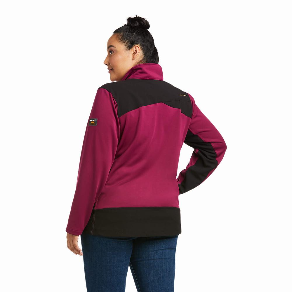 Giacca Ariat Rebar Dri-Tech DuraStretch Fleece Ibrido Donna Viola | IT967TGMU