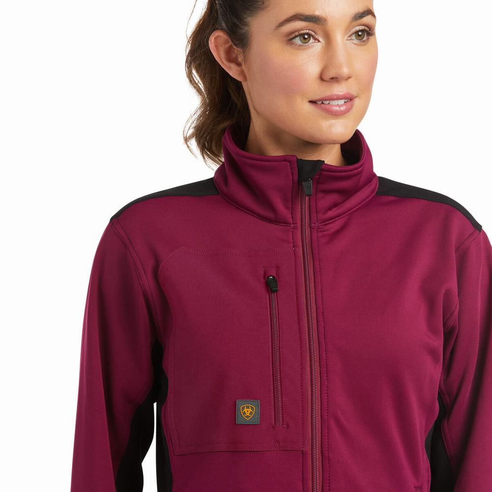 Giacca Ariat Rebar Dri-Tech DuraStretch Fleece Ibrido Donna Viola | IT967TGMU