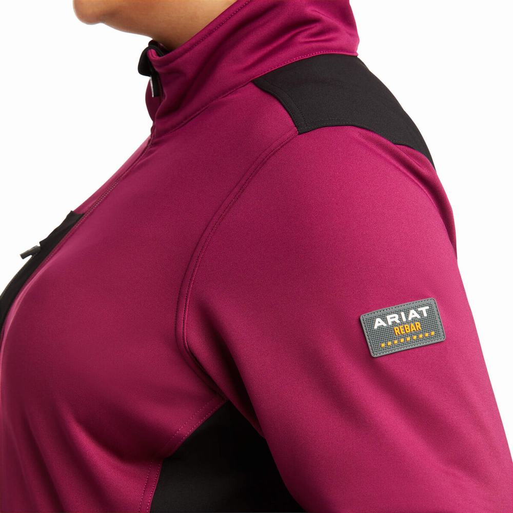 Giacca Ariat Rebar Dri-Tech DuraStretch Fleece Ibrido Donna Viola | IT967TGMU