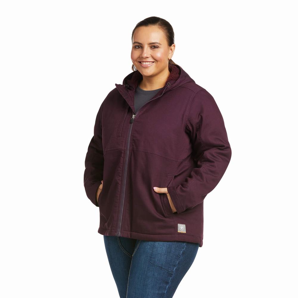 Giacca Ariat Rebar DuraCanvas Insulated Donna Viola | IT217WJCY