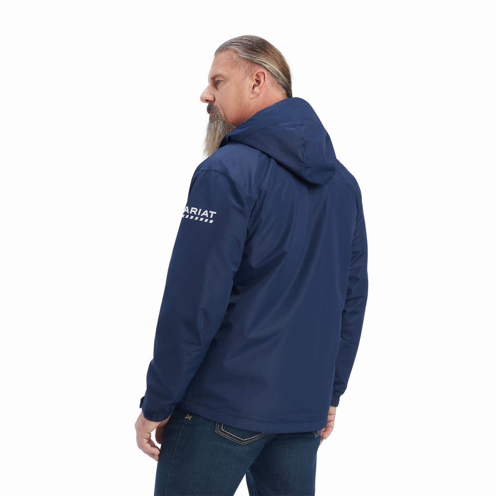 Giacca Ariat Rebar Stormshell Impermeabili Uomo Blu Marino | IT041GIJZ