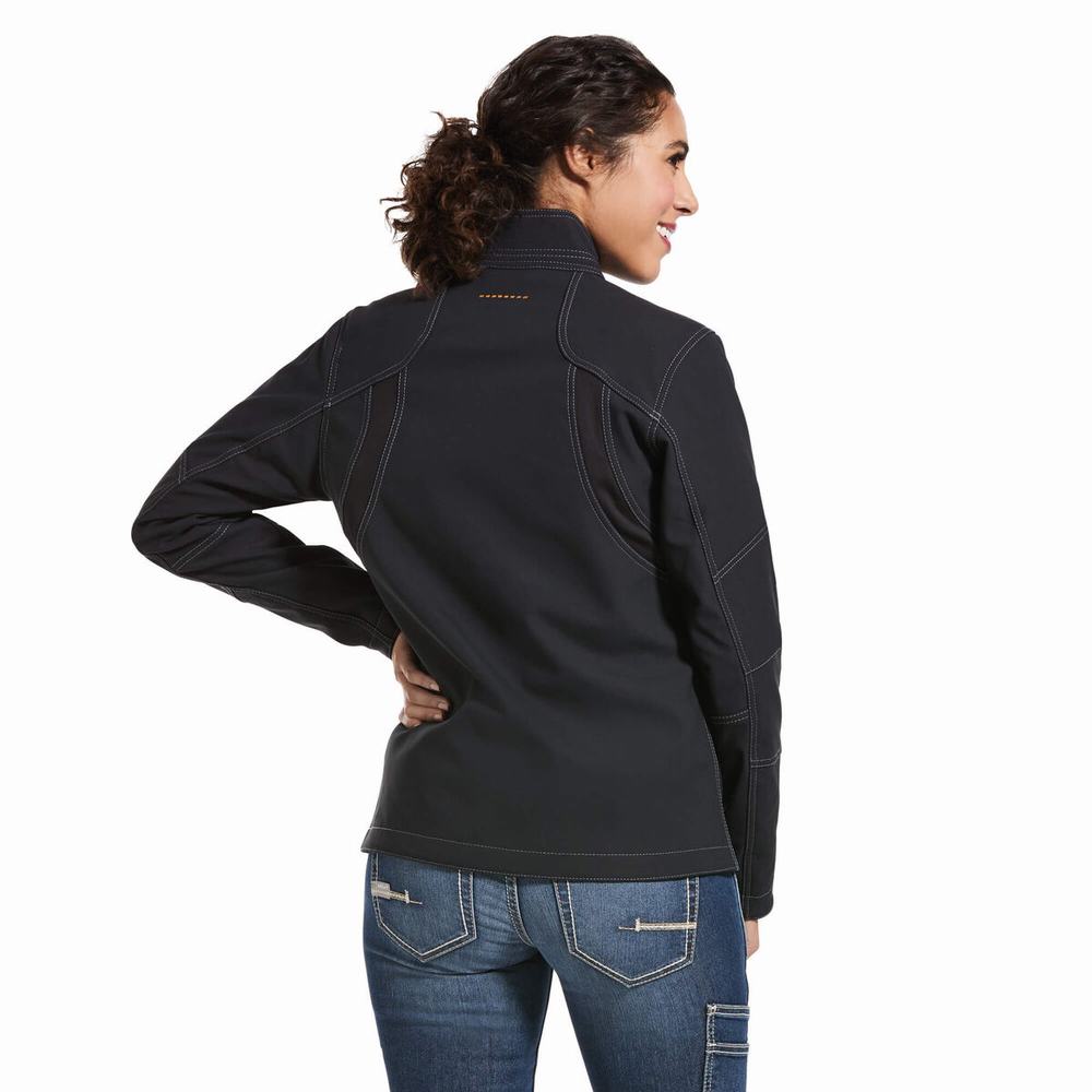 Giacca Ariat Rebar Stretch Tela Softshell Donna Nere | IT263FWAB