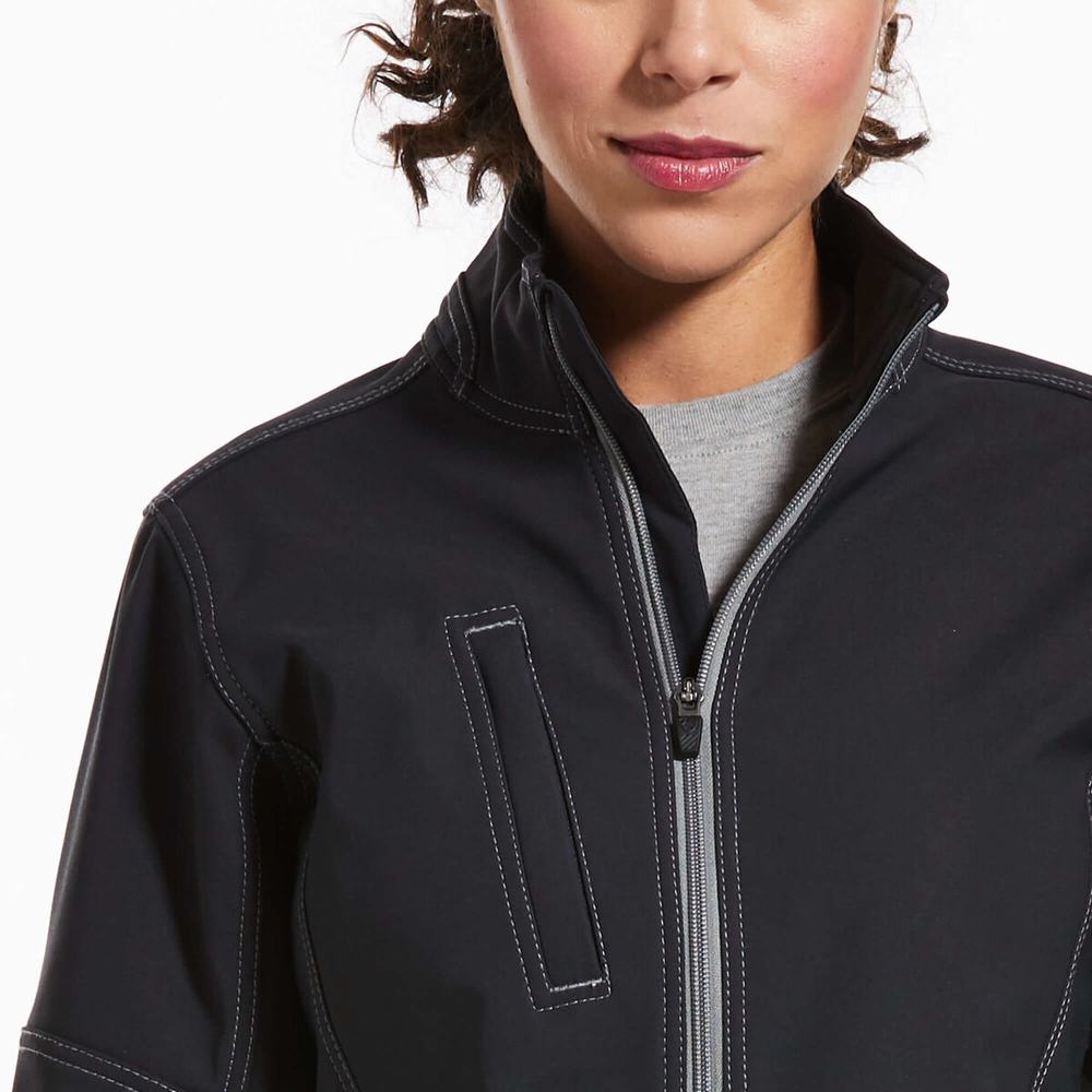 Giacca Ariat Rebar Stretch Tela Softshell Donna Nere | IT263FWAB