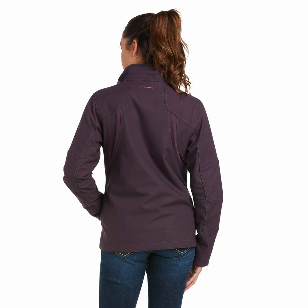 Giacca Ariat Rebar Stretch Tela Softshell Donna Viola | IT750RSLW