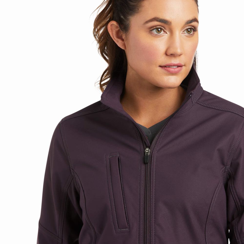 Giacca Ariat Rebar Stretch Tela Softshell Donna Viola | IT750RSLW