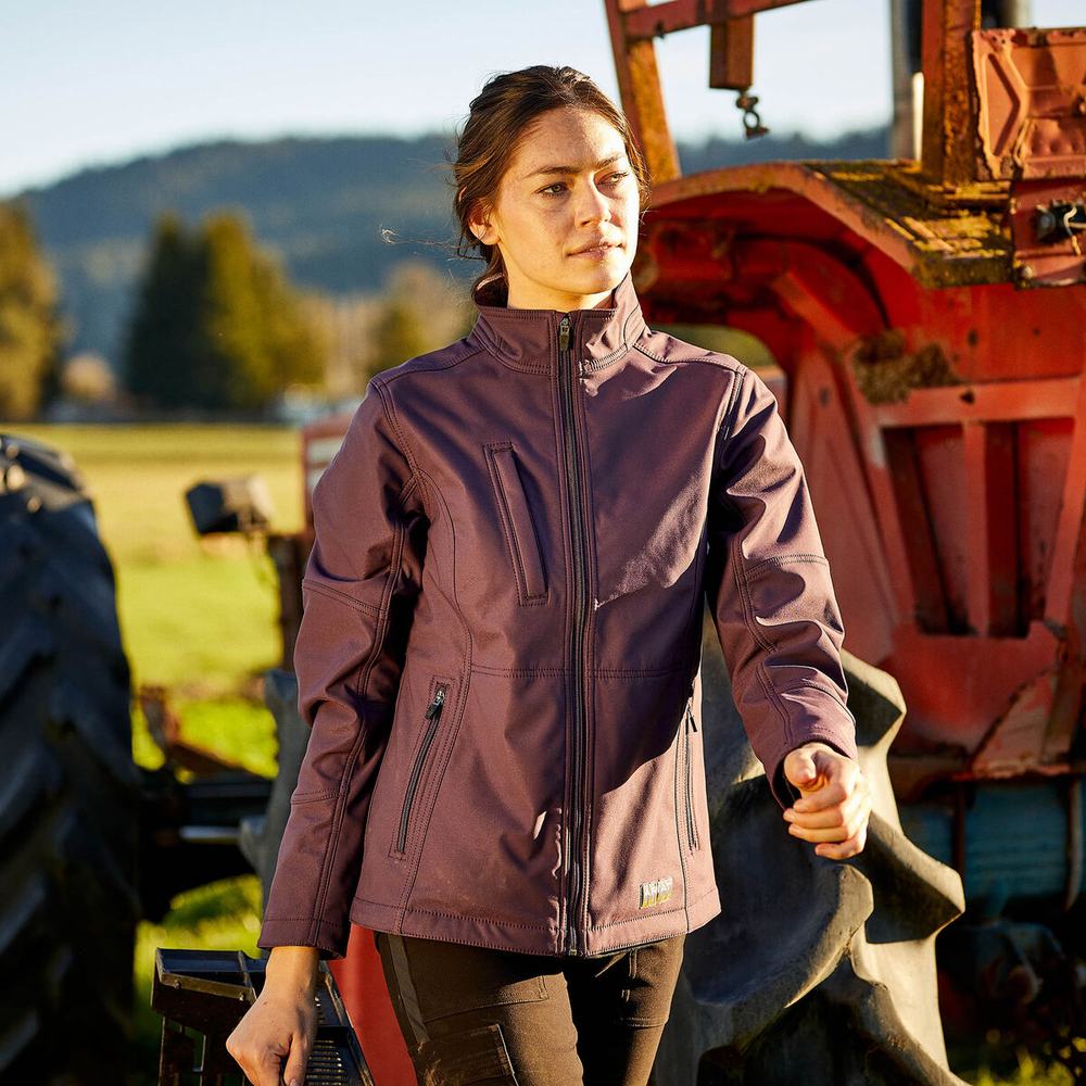 Giacca Ariat Rebar Stretch Tela Softshell Donna Viola | IT750RSLW