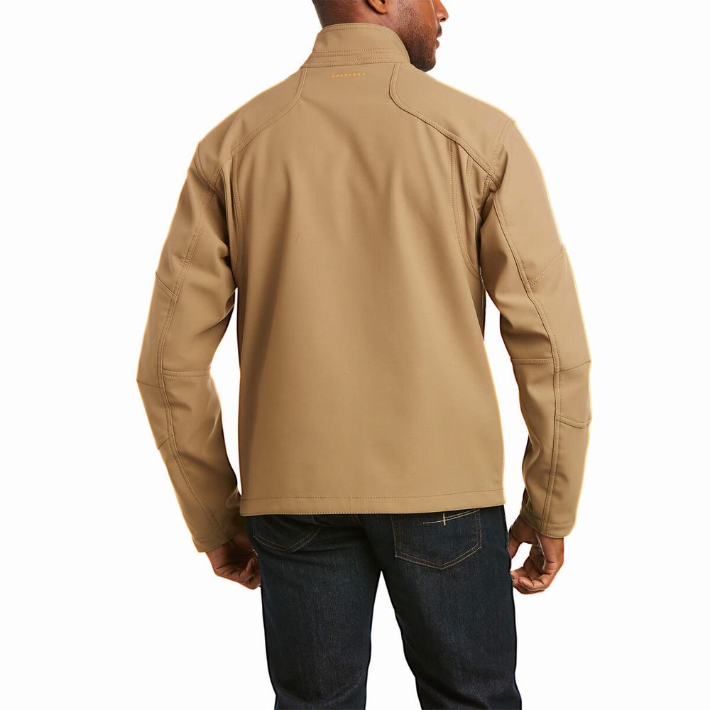 Giacca Ariat Rebar Stretch Tela Softshell Uomo Khaki | IT892YDEB