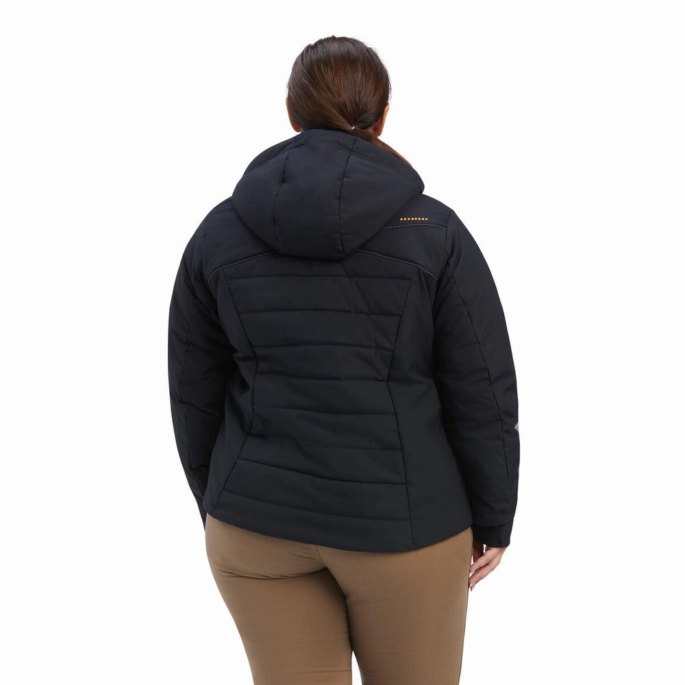 Giacca Ariat Rebar Valkyrie Stretch Tela Insulated Donna Nere | IT047UIQH