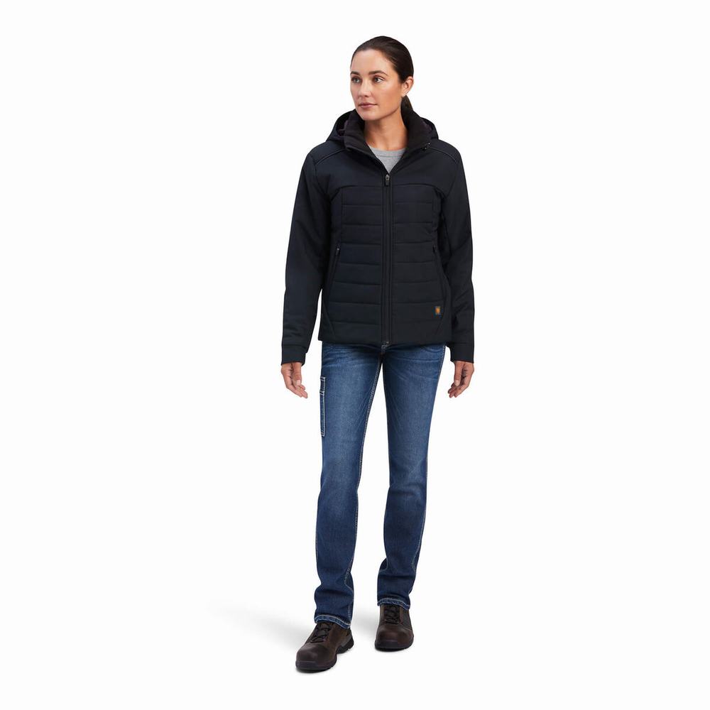 Giacca Ariat Rebar Valkyrie Stretch Tela Insulated Donna Nere | IT047UIQH