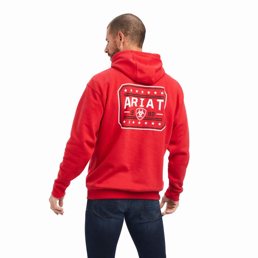 Hoodies Ariat 93 Liberty Uomo Rosse | IT093BRNZ