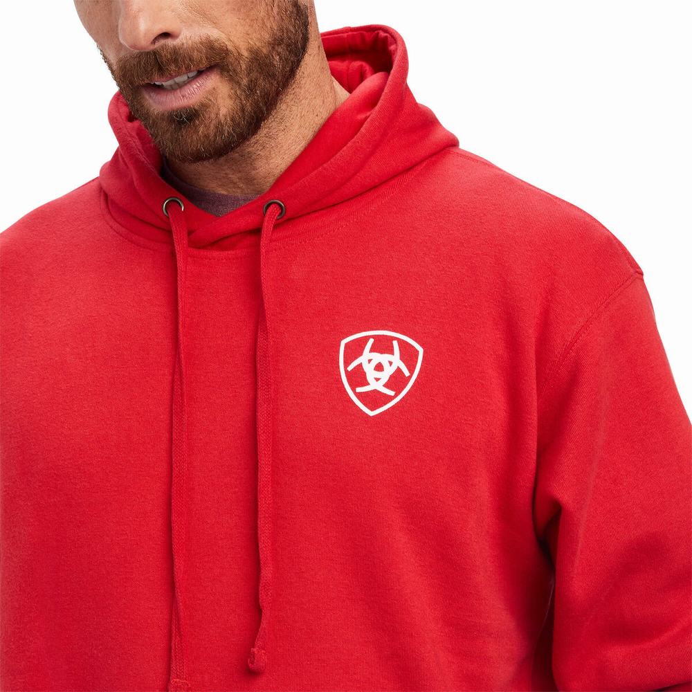 Hoodies Ariat 93 Liberty Uomo Rosse | IT093BRNZ