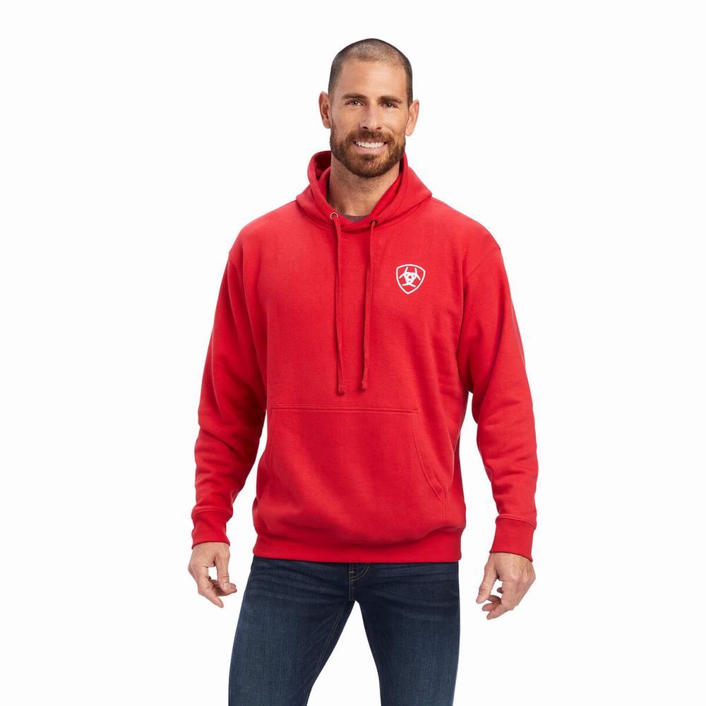 Hoodies Ariat 93 Liberty Uomo Rosse | IT093BRNZ