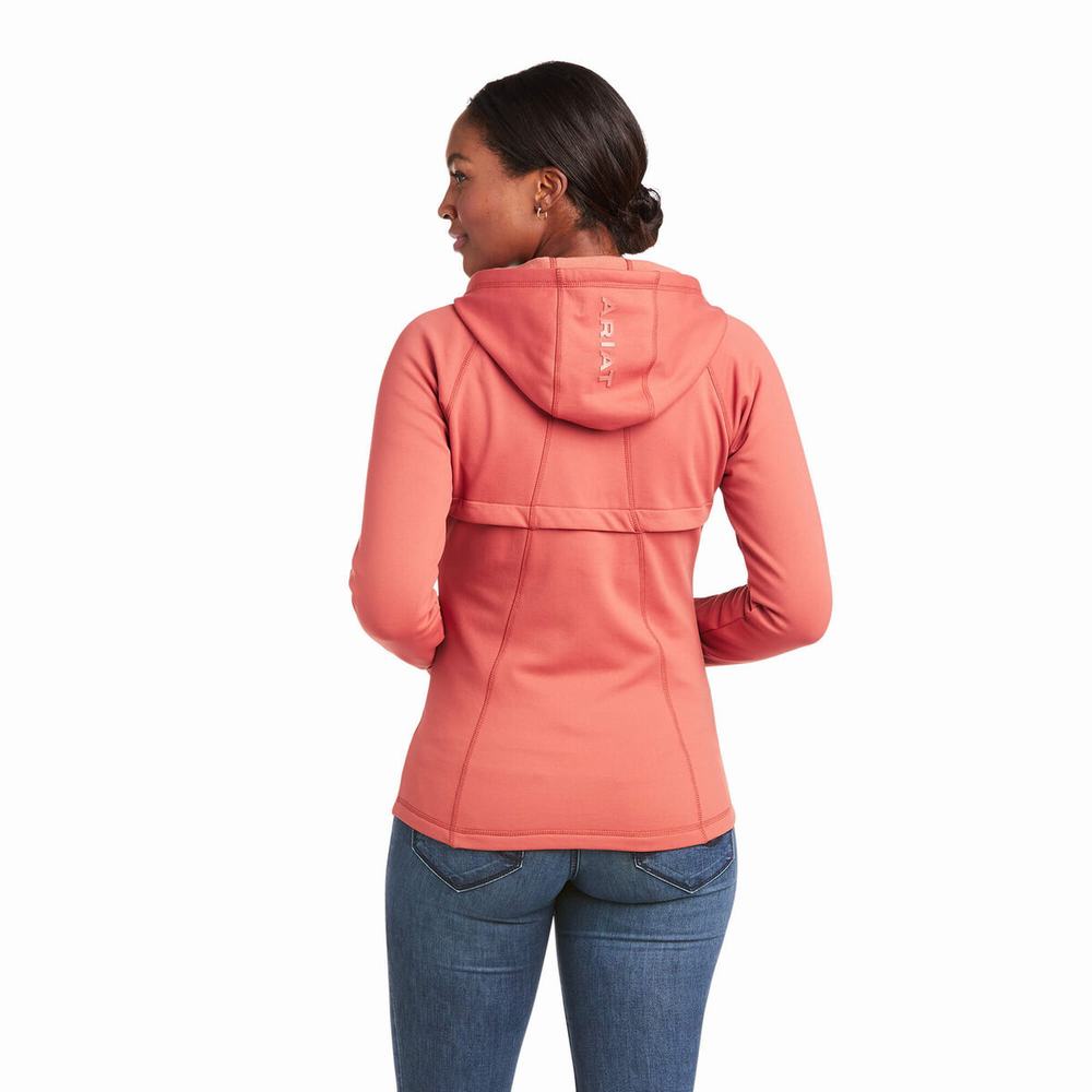 Hoodies Ariat Attain Full Zip Donna Colorate | IT649KLHB