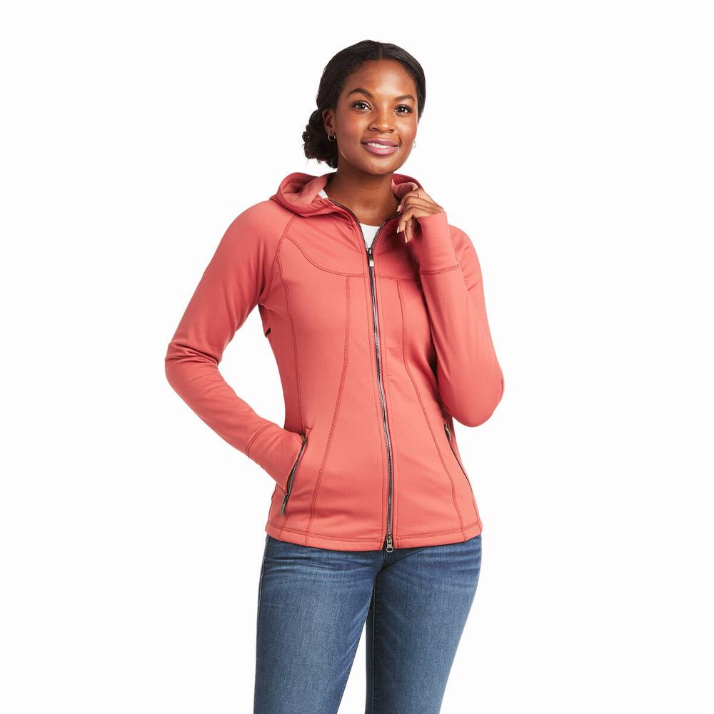 Hoodies Ariat Attain Full Zip Donna Colorate | IT649KLHB