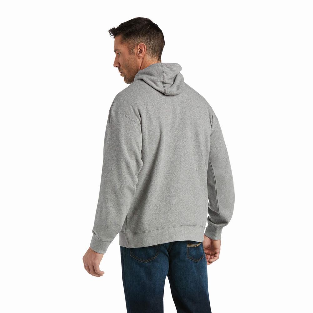 Hoodies Ariat Basic Uomo Arancioni | IT854YGZP