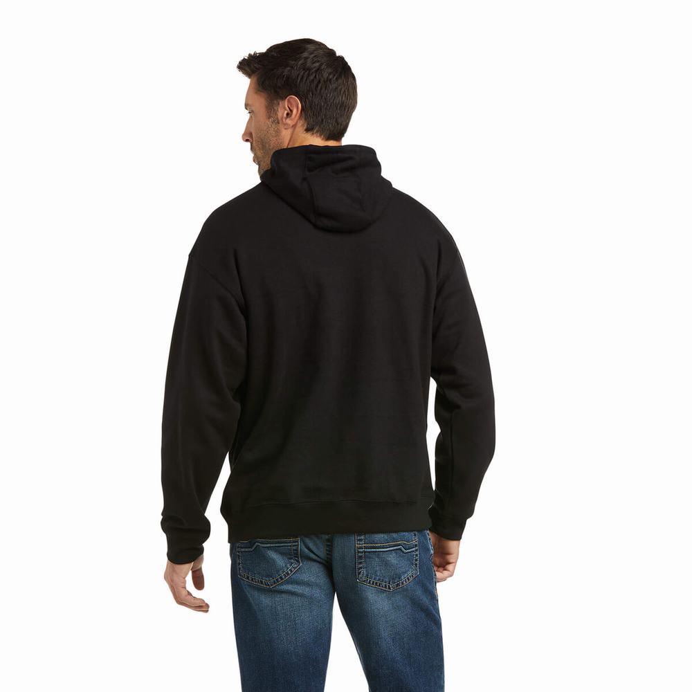 Hoodies Ariat Basic Uomo Nere | IT531ZEHF