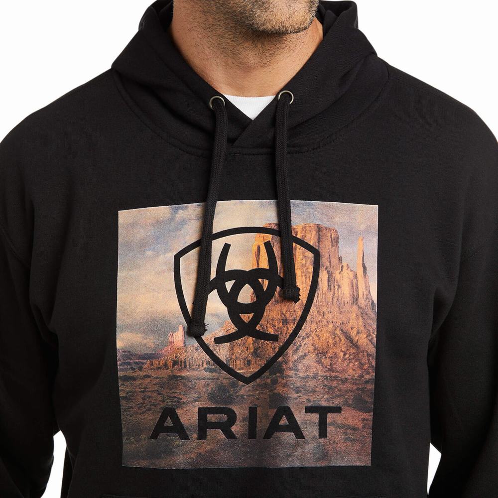 Hoodies Ariat Basic Uomo Nere | IT531ZEHF