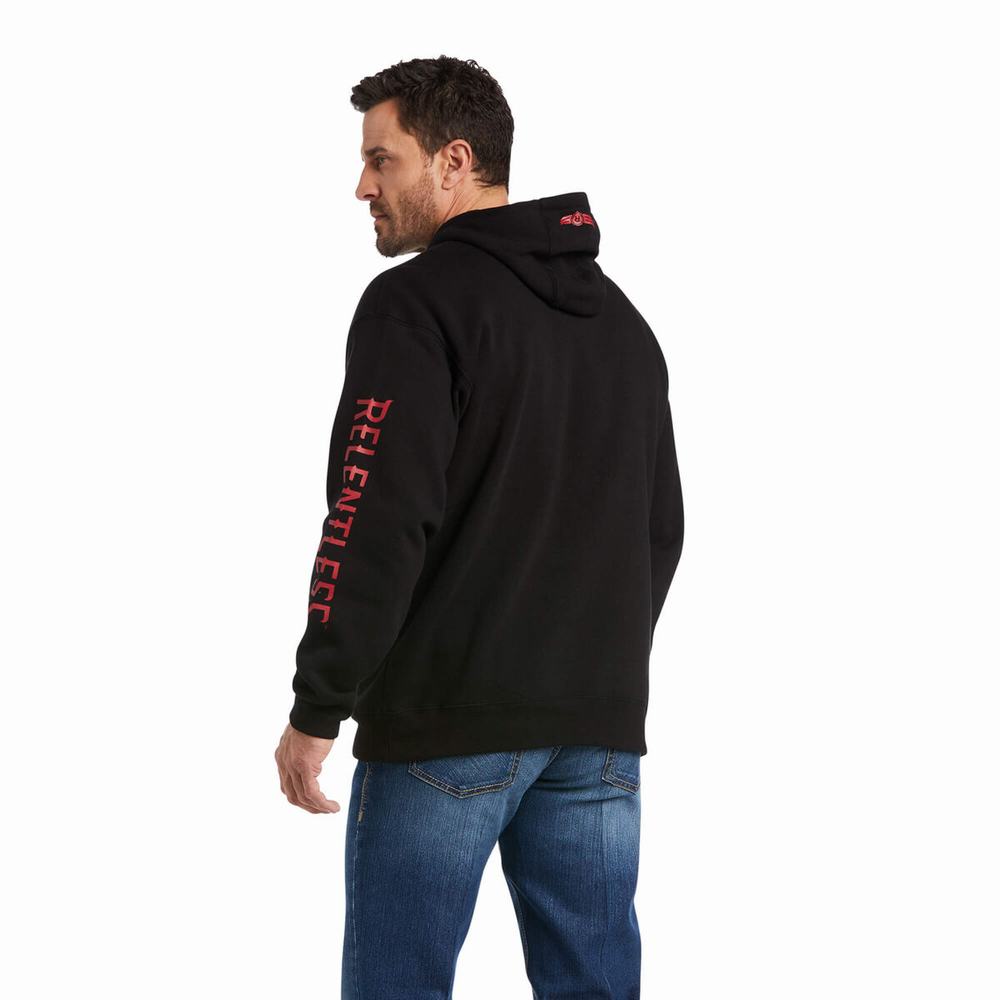 Hoodies Ariat Basic Uomo Rosse | IT149YPAK