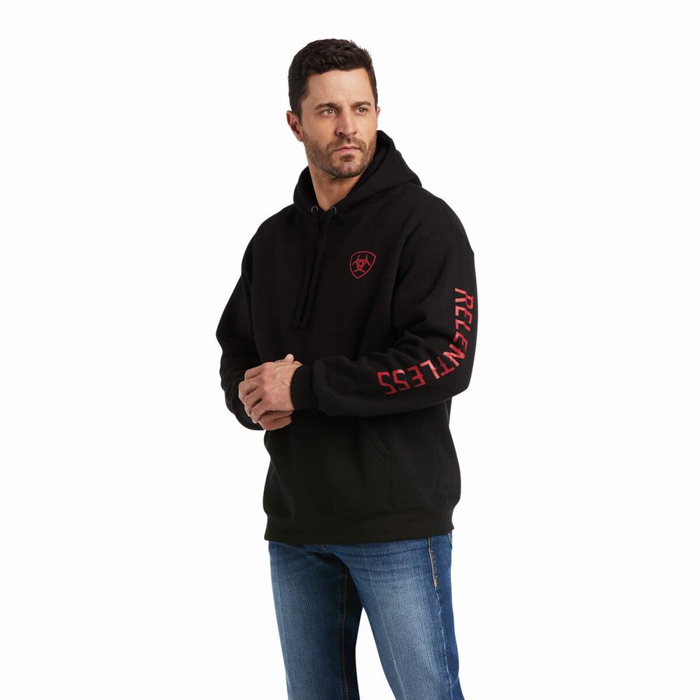 Hoodies Ariat Basic Uomo Rosse | IT149YPAK