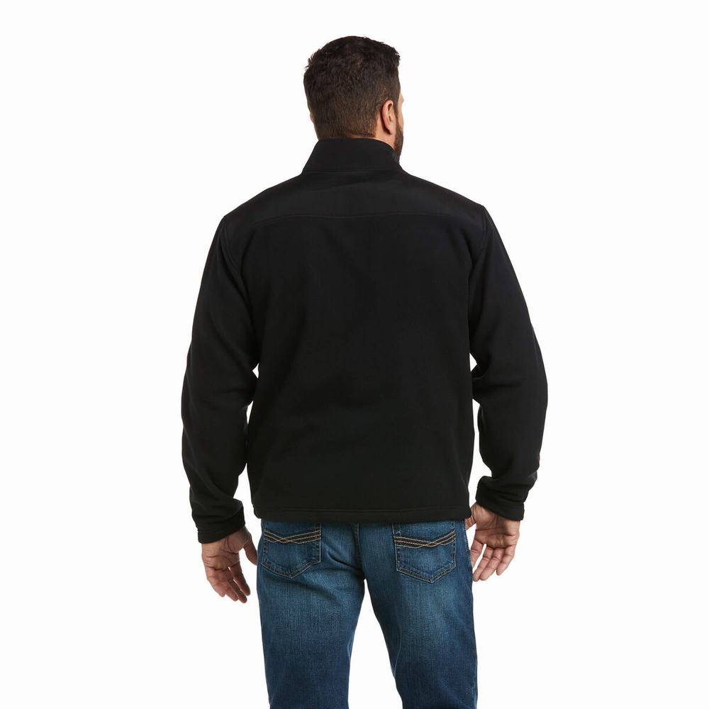 Hoodies Ariat Basis 2.0 1/4 Zip Uomo Nere | IT706VBMK