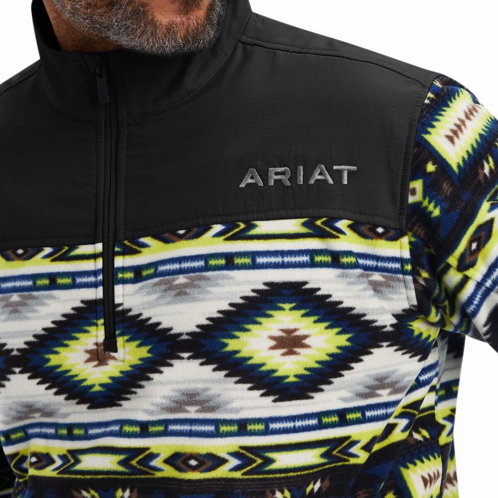 Hoodies Ariat Basis 2.0 1/4 Zip Uomo Verdi Chiaro | IT710IXGR