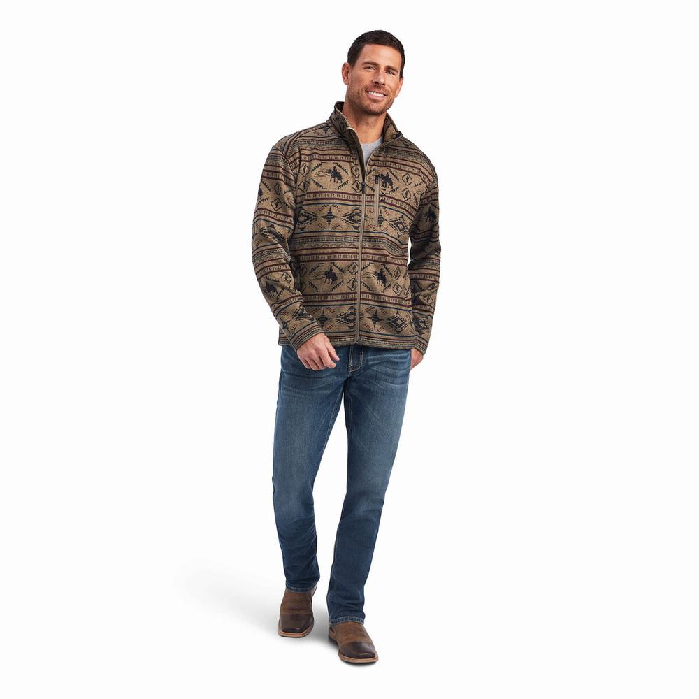 Hoodies Ariat Caldwell Full Zip Uomo Colorate | IT472RKVU