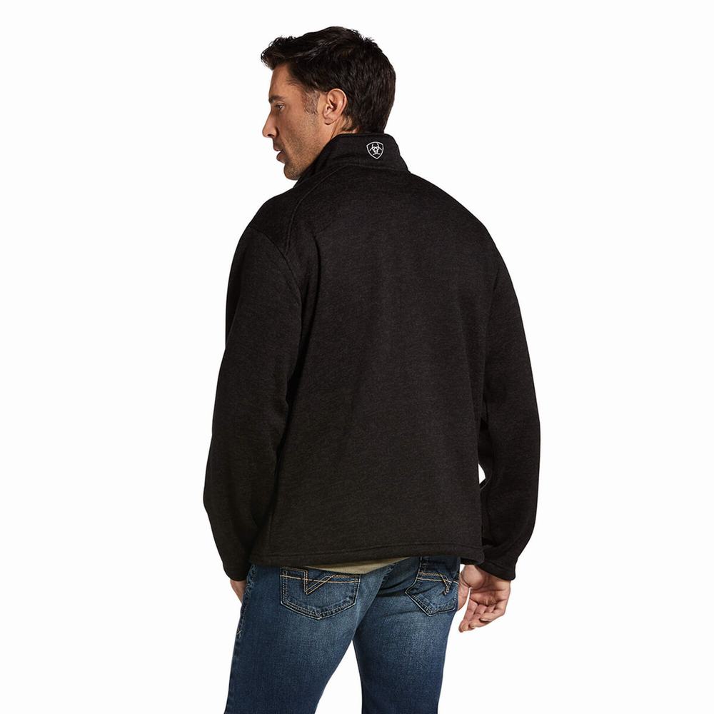 Hoodies Ariat Caldwell Full Zip Uomo Grigie | IT491WOKG