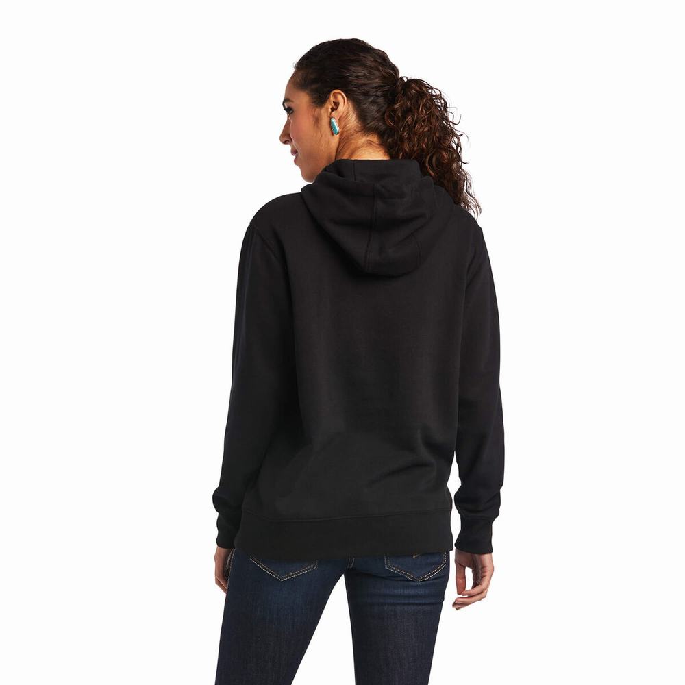 Hoodies Ariat Mexico Donna Nere | IT732BZDP