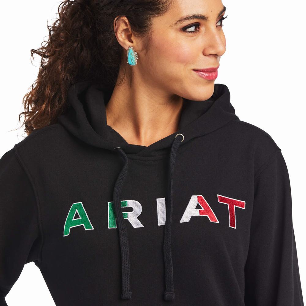 Hoodies Ariat Mexico Donna Nere | IT732BZDP