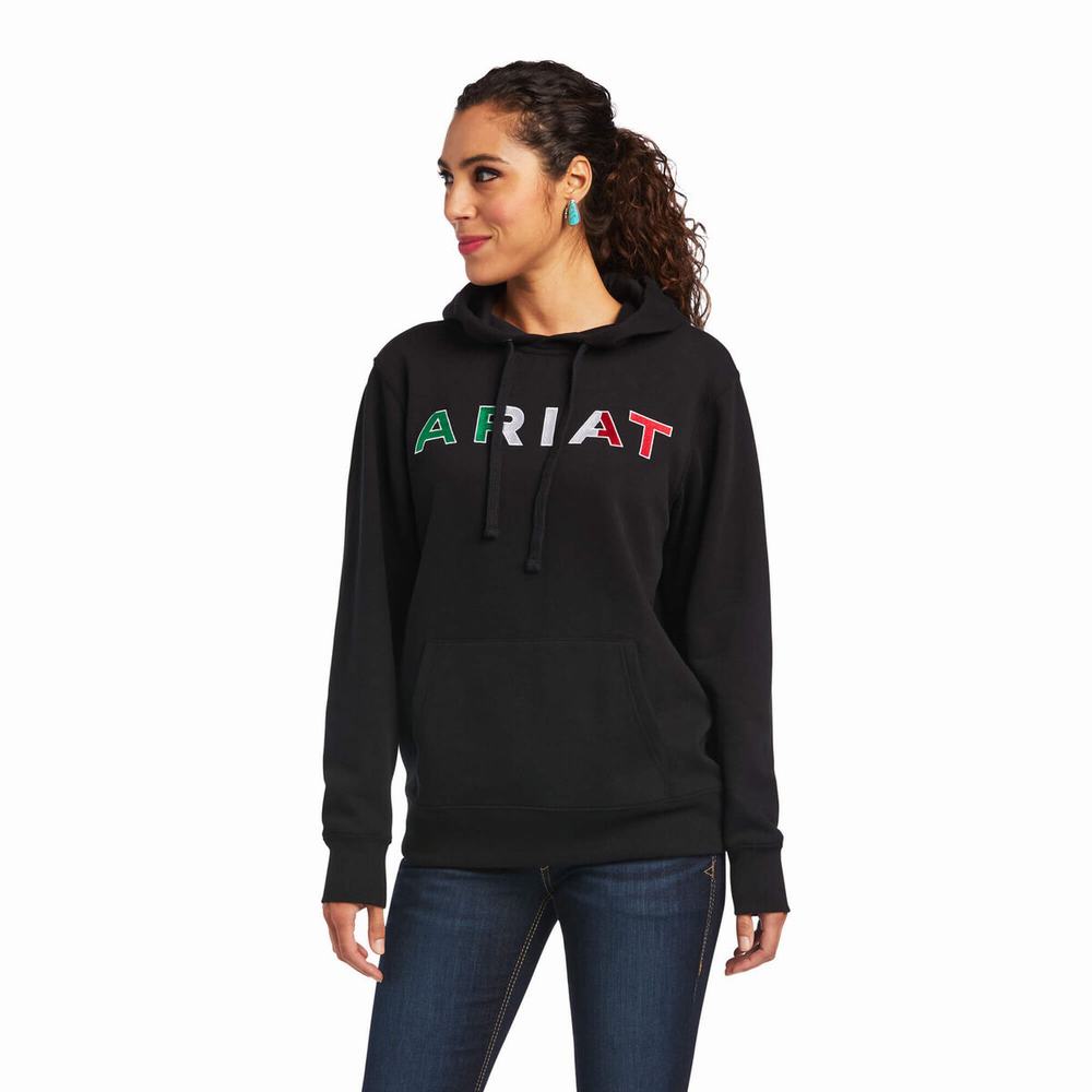 Hoodies Ariat Mexico Donna Nere | IT732BZDP