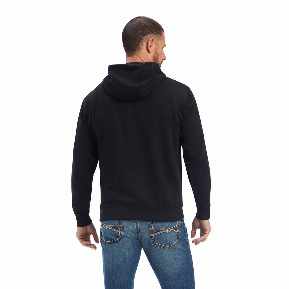 Hoodies Ariat Mexico Uomo Nere | IT491HXZQ