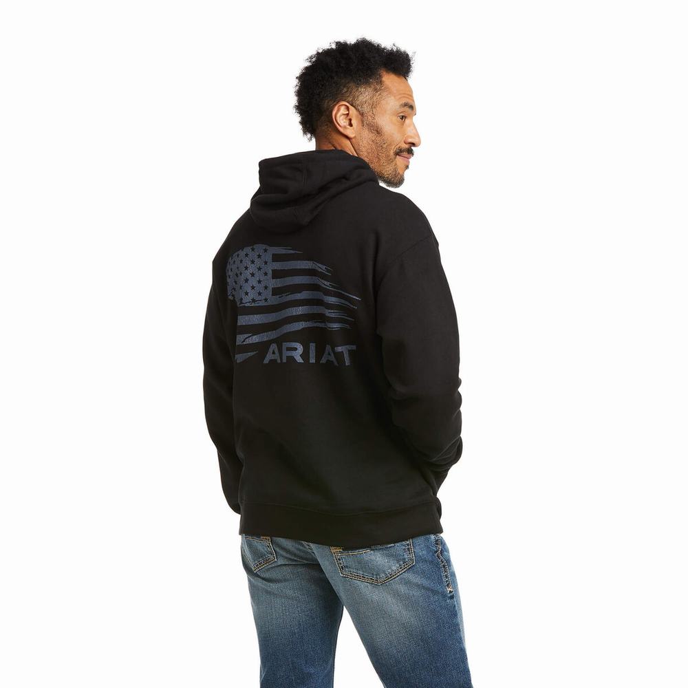 Hoodies Ariat Patriot 2.0 Uomo Nere Grigie | IT967HVLO