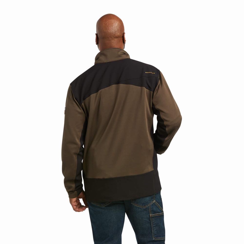 Hoodies Ariat Rebar Dri-Tech DuraStretch Fleece Ibrido Uomo Colorate | IT146BRUE