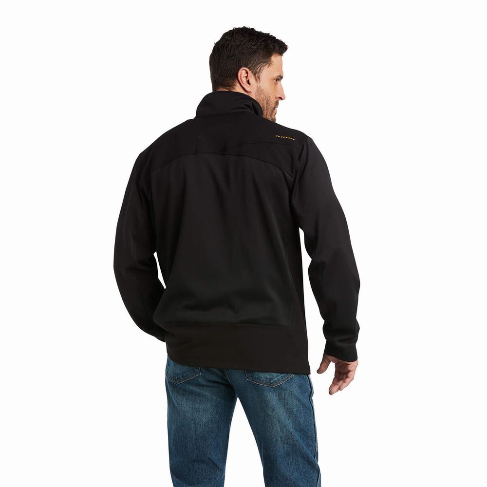 Hoodies Ariat Rebar Dri-Tech DuraStretch Fleece Ibrido Uomo Nere | IT482FQMK