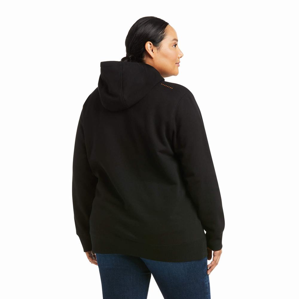 Hoodies Ariat Rebar Grafica Donna Nere Viola | IT140ZKTQ