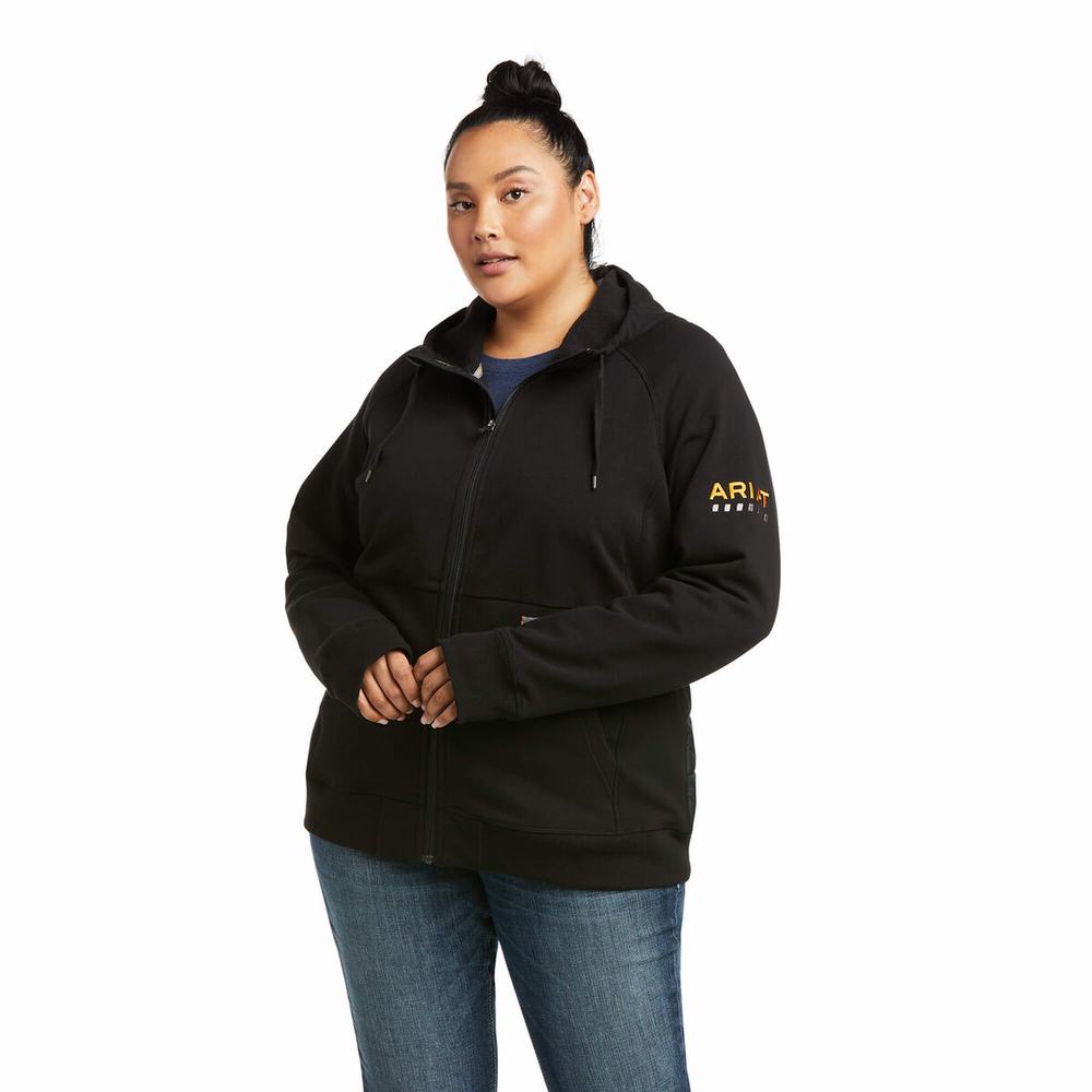 Hoodies Ariat Rebar Thermic Insulated Full Zip Donna Nere | IT530LXMP