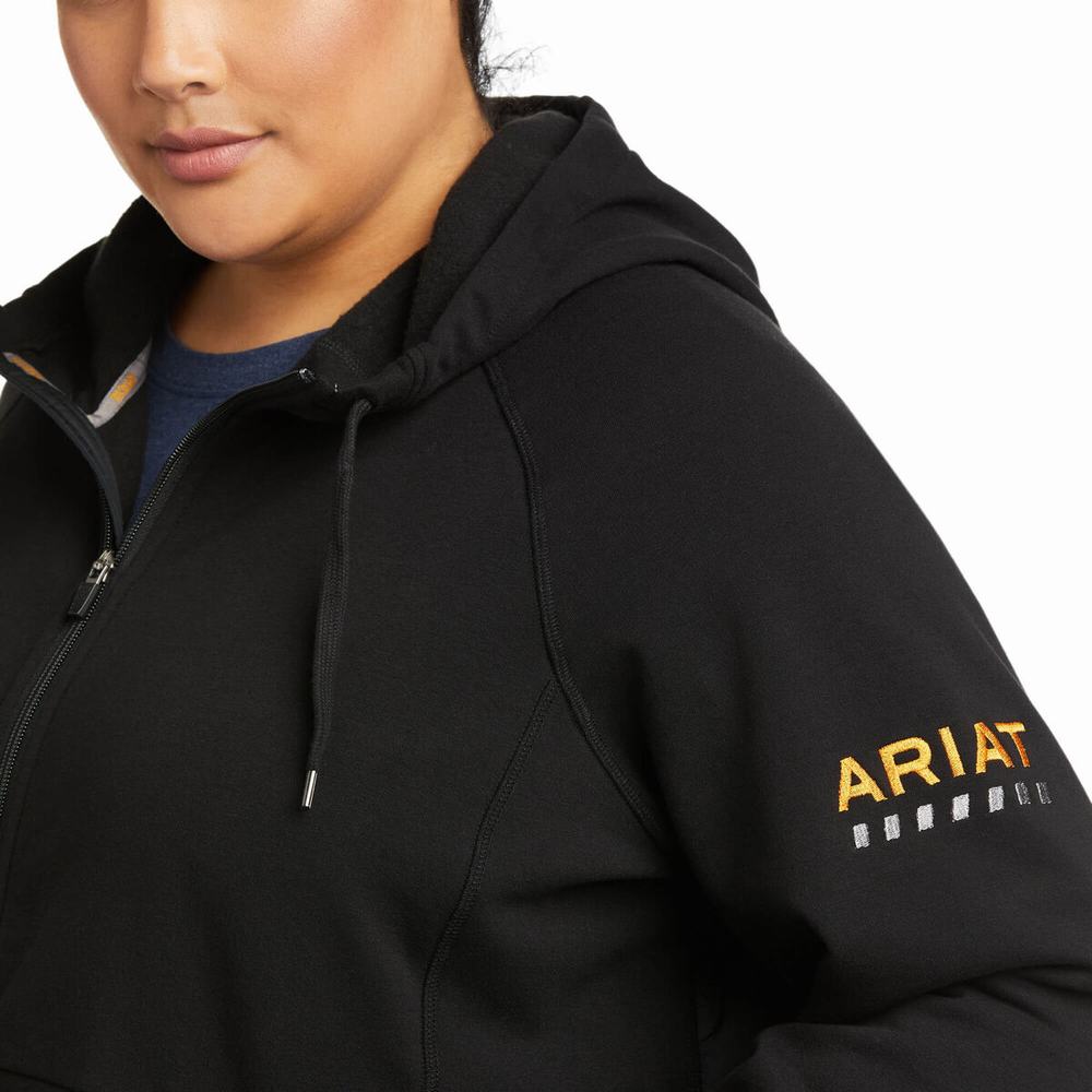 Hoodies Ariat Rebar Thermic Insulated Full Zip Donna Nere | IT530LXMP