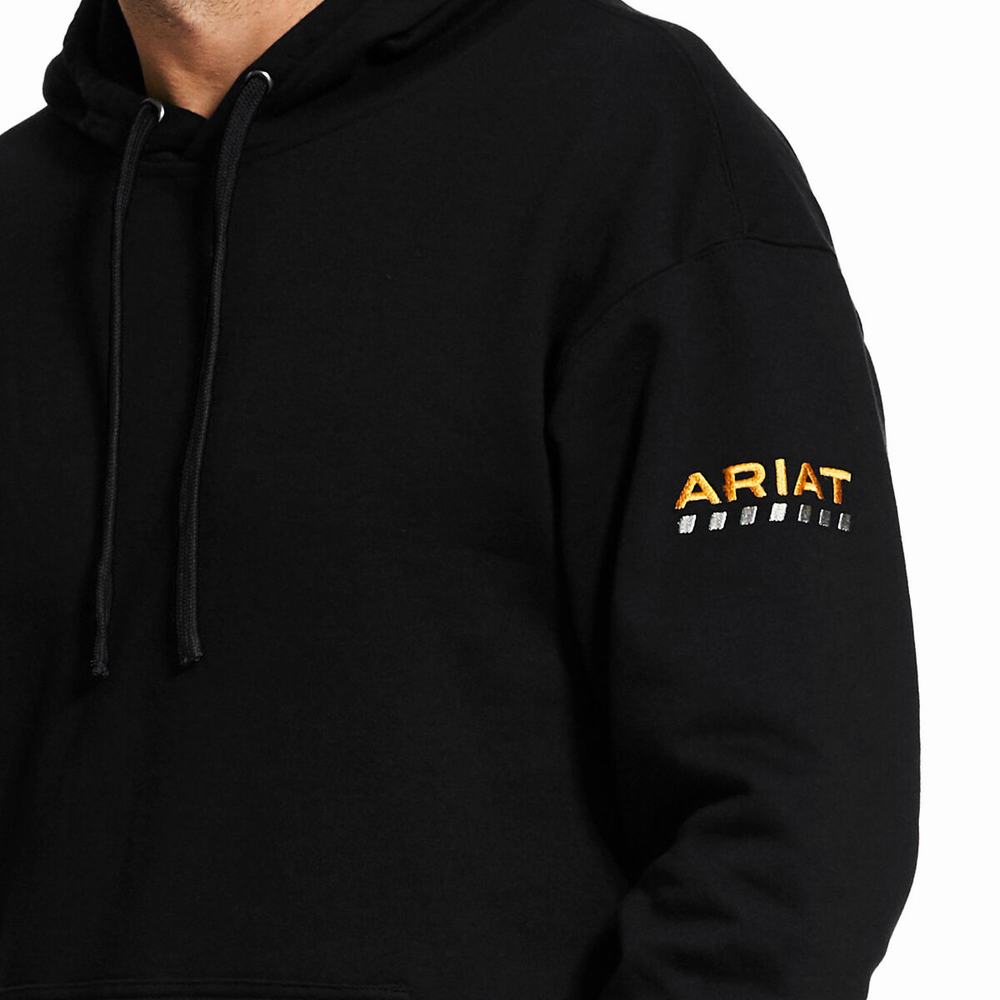 Hoodies Ariat Rebar Workman Uomo Nere | IT637RSKZ