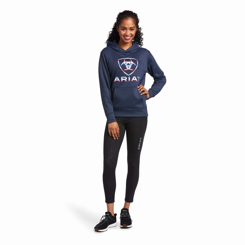 Hoodies Ariat TEK Donna Blu | IT576JIOM