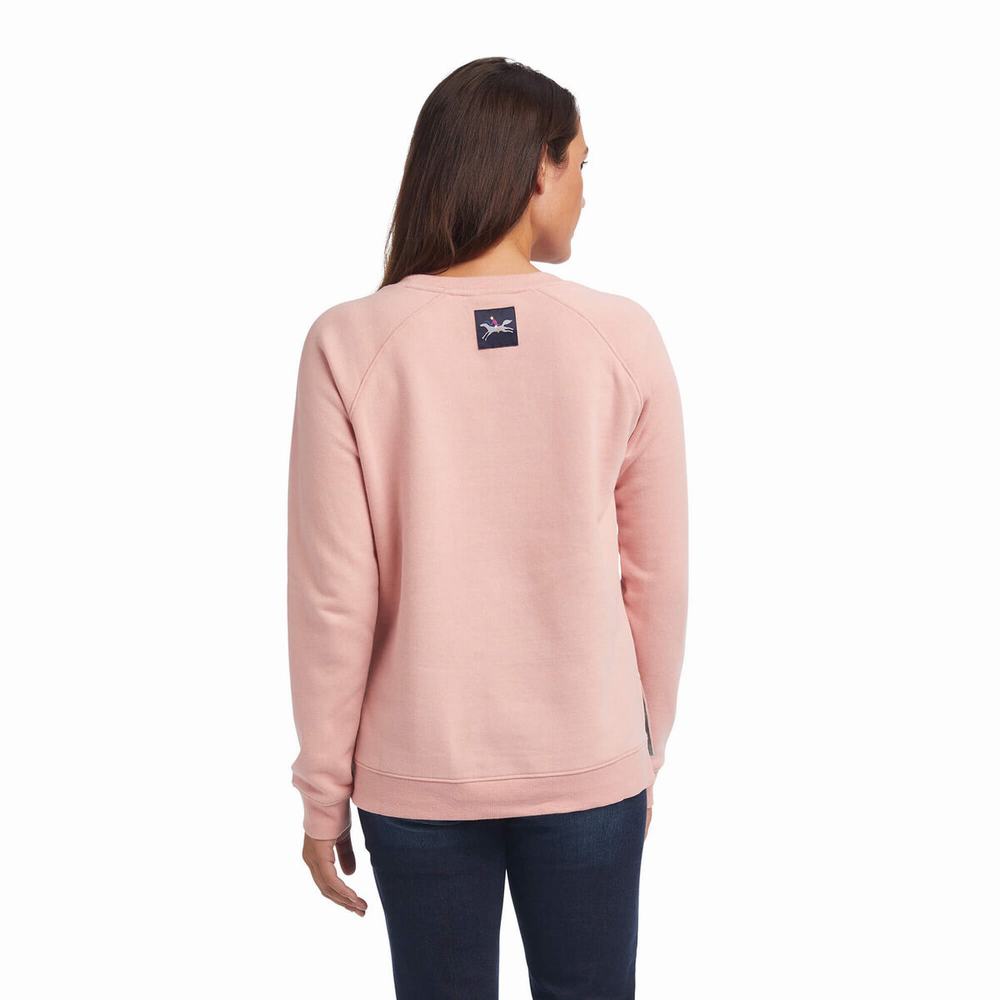 Hoodies Ariat Torrey Donna Rosa | IT861CLNQ