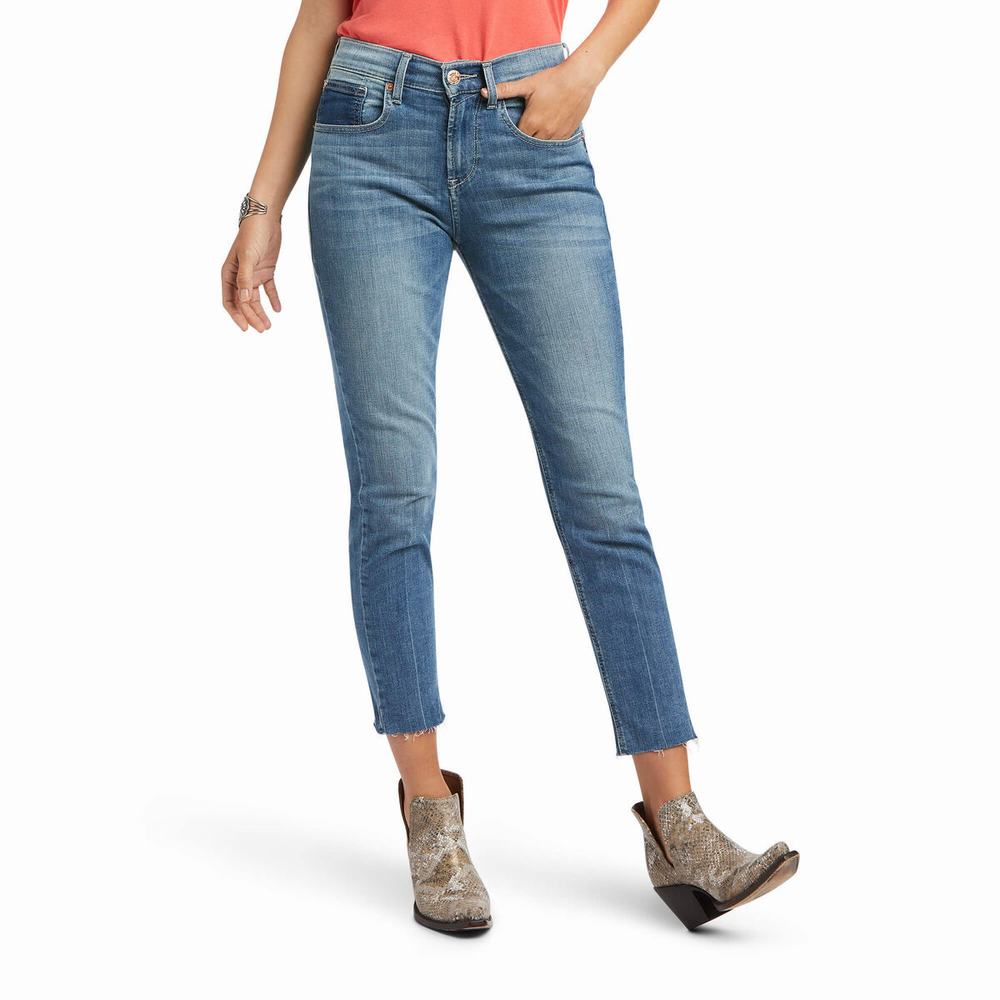 Jeans Skinny Ariat Boyfriend High Rise Jordana Donna Colorate | IT502HFGR