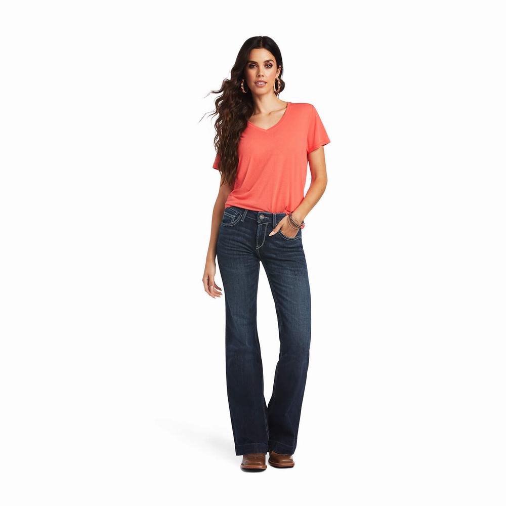 Jeans Skinny Ariat Perfect Rise Aisha Donna Colorate | IT670NFCQ