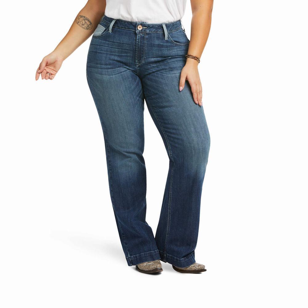 Jeans Skinny Ariat Perfect Rise Angela Donna Blu | IT459XFME