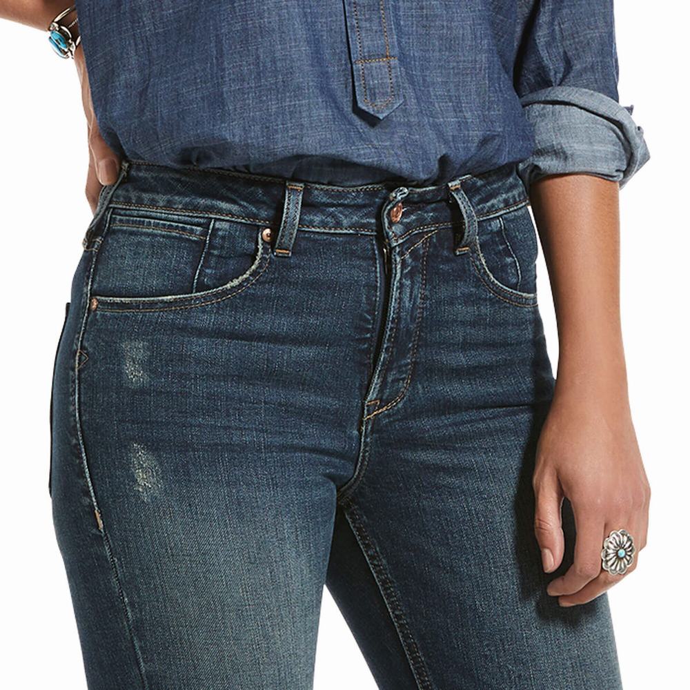 Jeans Skinny Ariat Premium High Rise Donna Blu | IT715OYSF