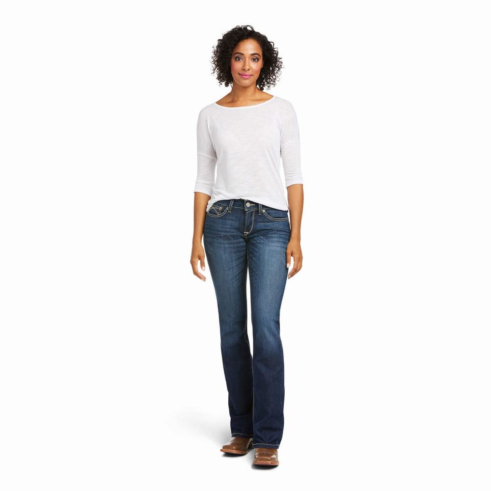 Jeans Skinny Ariat R.E.A.L. Mid Rise Janet Cut Donna Colorate | IT892YUKF